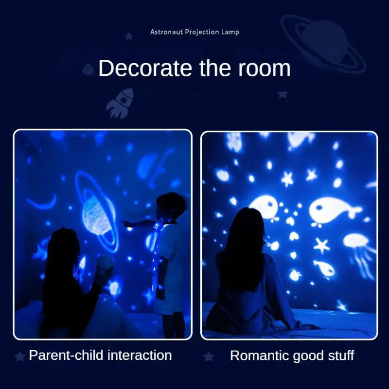 LED Night Light Galaxy Projector Starry Sky Projector 360° Rotate Planetarium Night Lamp For Room Decorative Children Kids Gift