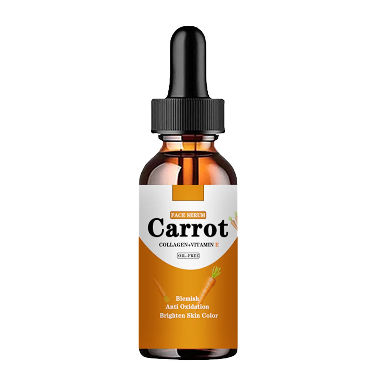 New Carrot Essence Essential oils Dark Spot Corrector Face Whitening Serum Brighten Blemish Freckle Remover 100% Natural