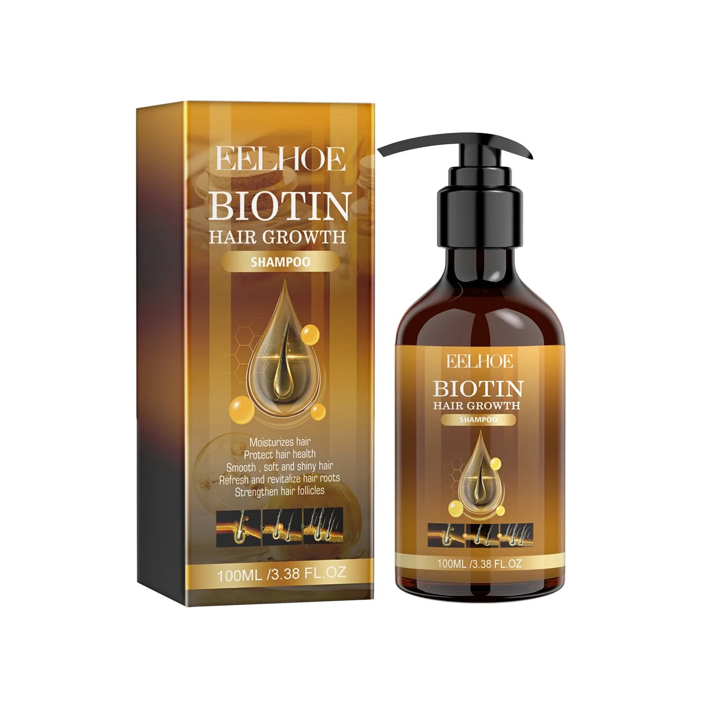 New Natural Biotin Plant Repair Damaged Hair Care Essential Oils Hair Growth Oil Moisturizing Nourishing Anti-Dandruff Care