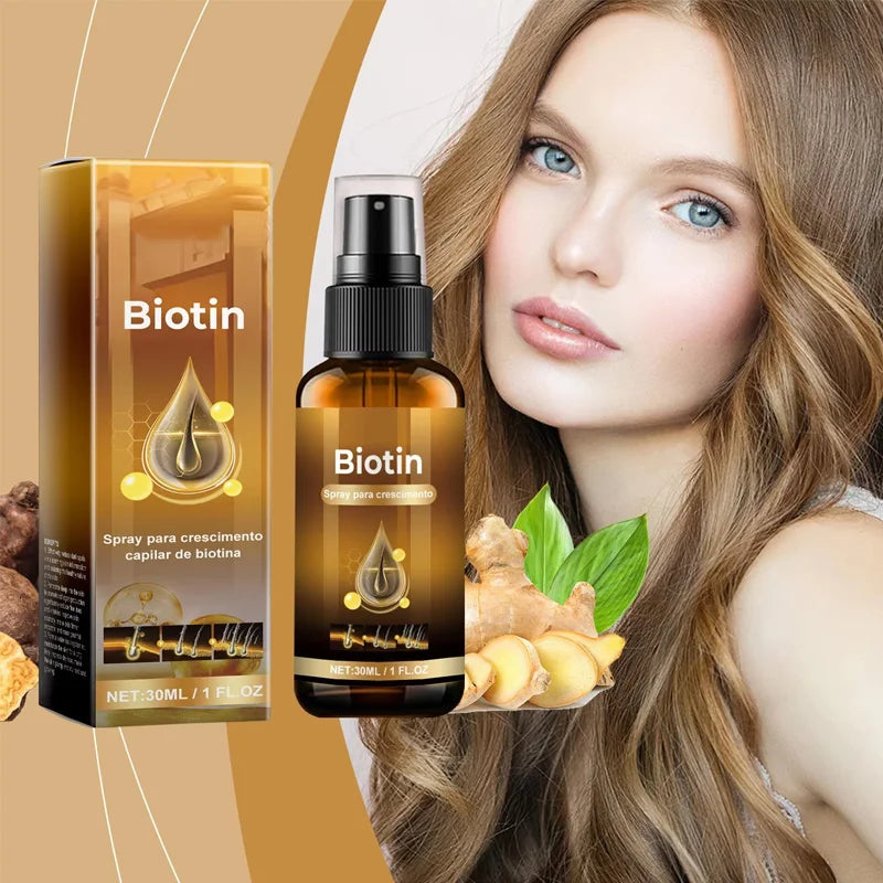 New Natural Biotin Plant Repair Damaged Hair Care Essential Oils Hair Growth Oil Moisturizing Nourishing Anti-Dandruff Care